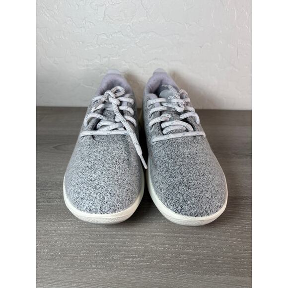 Size 9 -New! Allbirds Wool Runner Mizzle Sneakers - Light Grey / White Womens - Picture 3 of 8